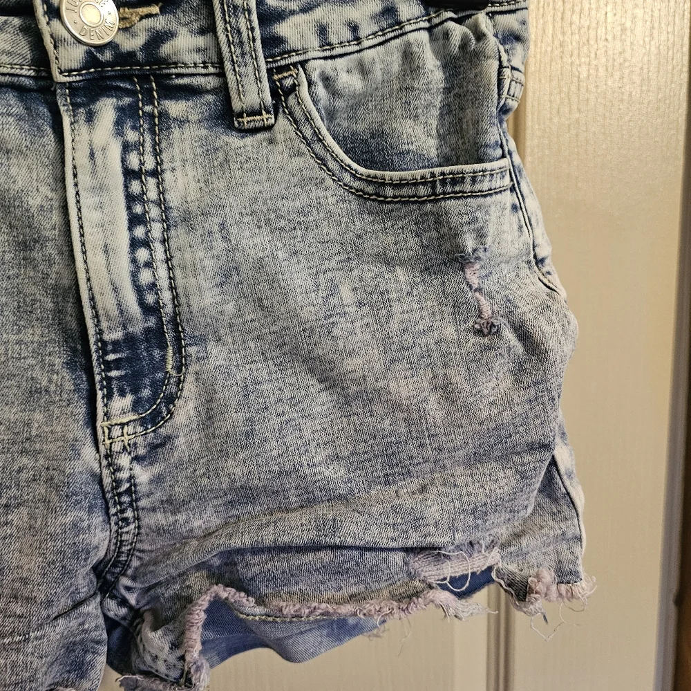 Girls Justice Colorful Jean Shorts Size 12